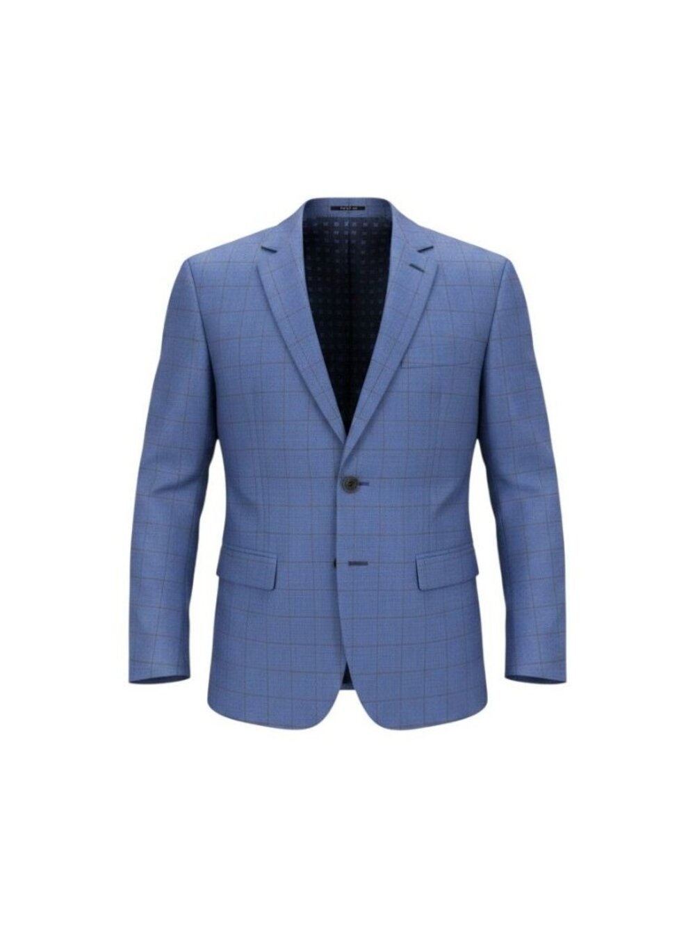 Raymond Blue Windowpane Check Blazer For Men - 32R